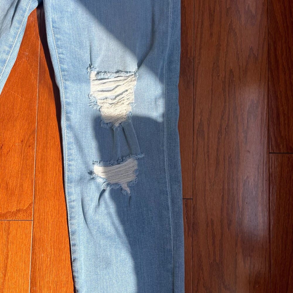 Joes's High Rise Straight Cropped Distressed Denim Jeans SZ 25 Western Stretch - Picture 3 of 10